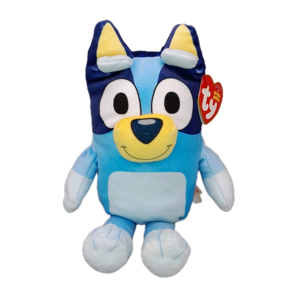 TY Beanie Baby Bluey 7.5" Plush Soft Body Stuffed Animal TV Character Toy